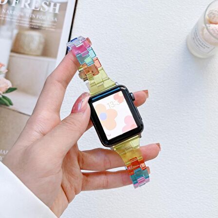 Apple Watch 2 3 4 5 6 7 8 38mm 40mm 41mm TME Rainbow Kordon