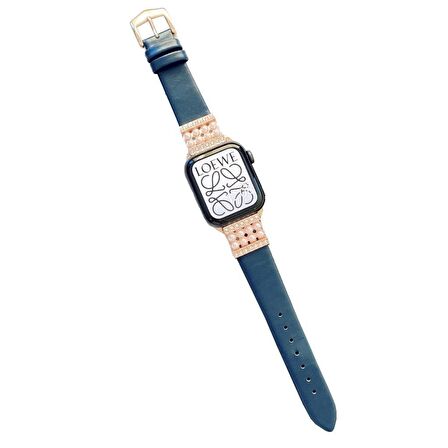 Apple Watch 2 3 4 5 6 7 8 41mm 40mm 38mm İnci Taşlı Kordon