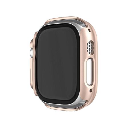 Apple Watch Ultra 49mm Uyumlu Rubber Sert Plastik Kılıf Kapak