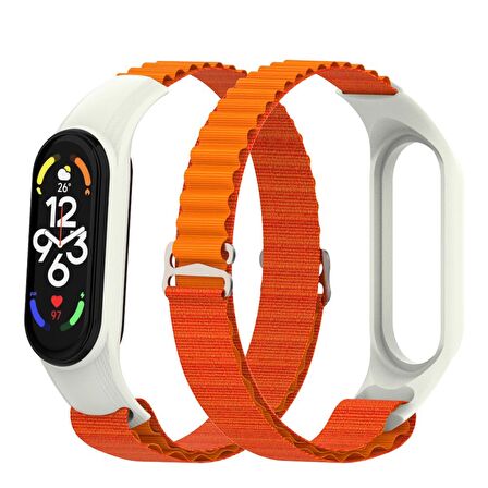 Xiaomi Mi Band 3 4 5 6 7 Alpine Loop Örgü Kordon Kayış