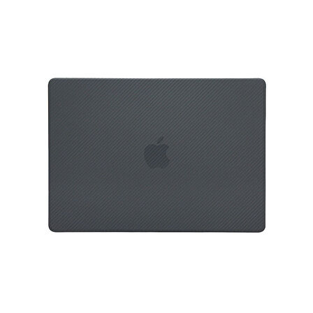 MacBook Air M1 A2337 A2179 A1932 Karbon Fiber Görünümlü Kılıf Kapak Koruma