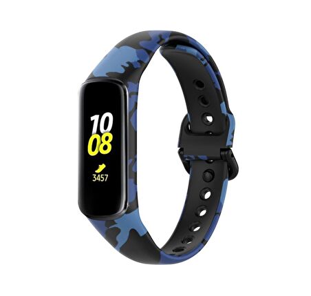 Samsung Galaxy Fit 2 R220 Kamuflaj Desenli Kordon Kayış