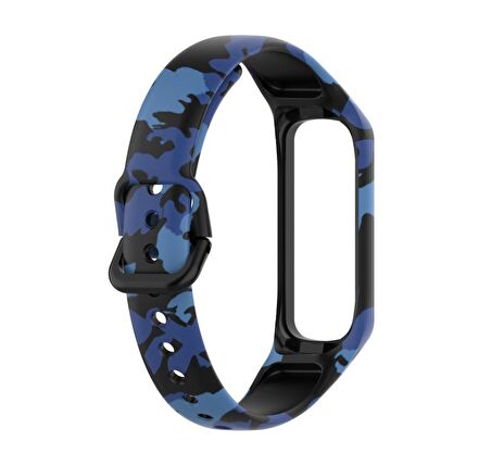Samsung Galaxy Fit 2 R220 Kamuflaj Desenli Kordon Kayış
