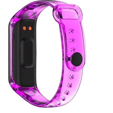 Samsung Galaxy Fit 2 R220 Transparan Şeffaf Silikon Kordon Kayış