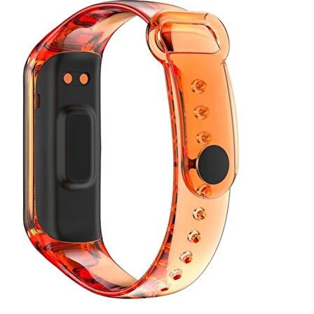 Samsung Galaxy Fit 2 R220 Transparan Şeffaf Silikon Kordon Kayış