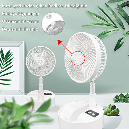 Kumandalı 3 Kademeli Usb Şarjlı Powerbank Fan Vantilatör Soğutucu