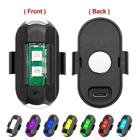 RGB Manyetik 7 Renk Drone Bisiklet Motorsiklet Şarjlı Mini Led Lamba
