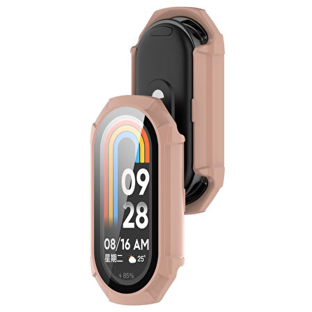 Xiaomi Mi band 8 Mi Band 9 Uyumlu Rubber 360° Ekran Kasa Koruyucu Kapak Kılıf