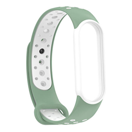Xiaomi Mi Band 5 6 7 Uyumlu Delikli Spor Silikon Kordon Kayış