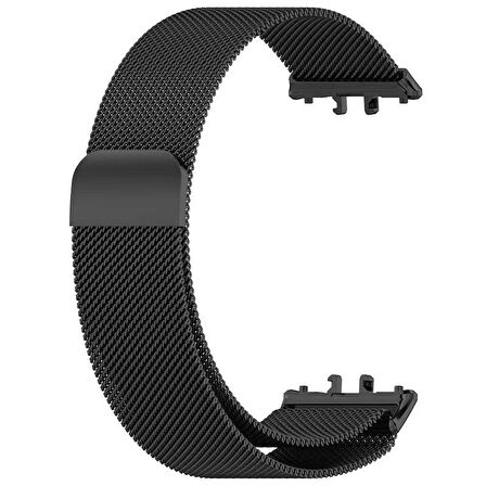 Samsung Galaxy Fit 3 R390 Uyumlu Metal Hasır Manyetik Kordon Kayış