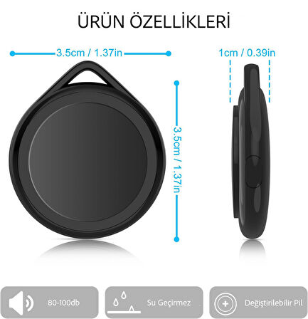 AirTag iOS iPhone iPad Mac Uyumlu Akıllı Gps Takip Cihazı İzleme Eşya Bulucu