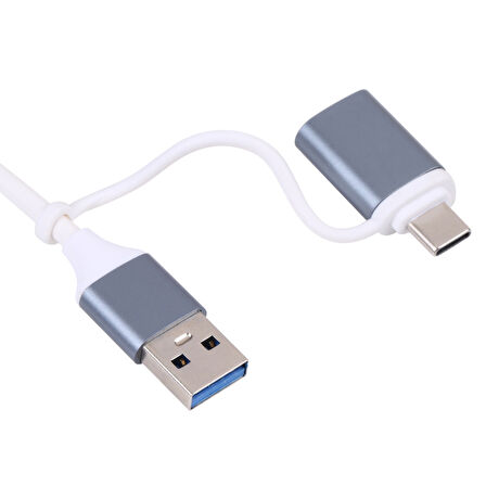 Type-C Usb 3.0 Sd Tf Kart Okuyucu 3x Usb 3.0 Hub Çevirici A807