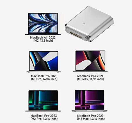Type-C to Magsafe 3 100W a Kadar Destekli Şarj Çevirici Adaptör
