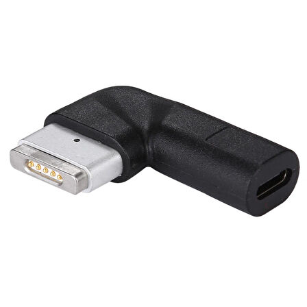 Type-C To Magsafe 2 85W a Kadar Destekli 90 Derece Çevirici Adaptör