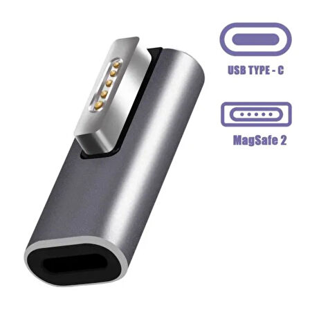 Type-C to Magsafe 2 60w 85w T Type Çevirici Şarj Adaptörü
