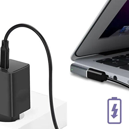 Type-C to Magsafe 2 60w 85w T Type Çevirici Şarj Adaptörü