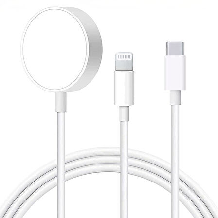 Type-C to Apple Watch 7 8 9 Ultra iPhone 11 12 13 14 Pro Max Uyumlu 15W Destekli Şarj Kablosu
