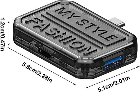 Type-C Hdmi Usb 3.0 Pd Şarj Giriş Mini Taşınabilir Çevirici Adaptör BX3H