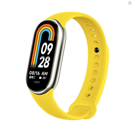 Xiaomi Mi Band 8 Mi Band 9 Uyumlu Akıllı Bileklik Silikon Kordon Kayış