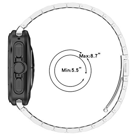 Samsung Galaxy Watch 7 Ultra 47mm Uyumlu Orijinal Pim Ayarlanabilir Çelik Kordon