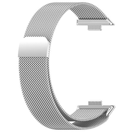 Huawei Watch Fit 3 Uyumlu Manyetik Mıknatıslı Hasır Kordon Kayış