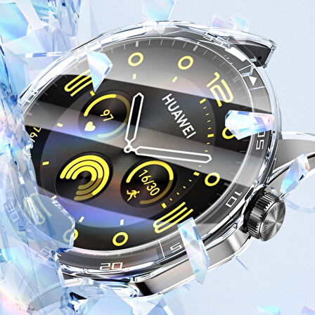 Huawei Watch Gt4 41mm Uyumlu Kasa Ekran Koruyucu 360 Tam Koruma Kılıf Kapak