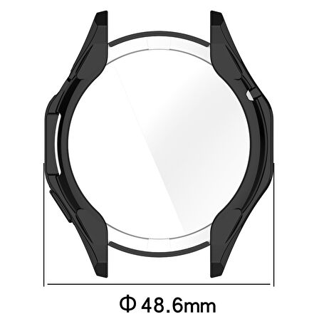 Huawei Watch Gt4 46mm Uyumlu Kasa Ekran Koruyucu 360 Tam Koruma Kılıf Kapak