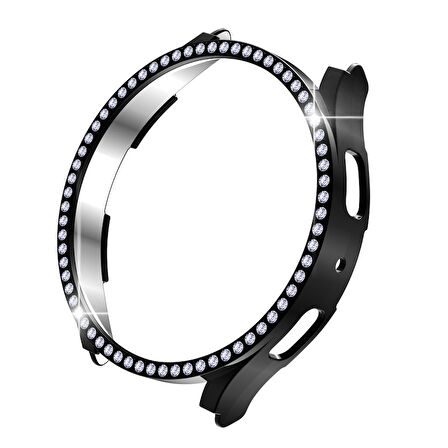 Samsung Galaxy Watch 4 5 6 7 44mm Uyumlu Parlak Taşlı Ekran Kasa Kılıf Koruyucu