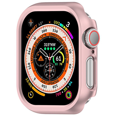 Apple Watch 10. Nesil 42mm Uyumlu Rubber Sert Plastik Koruma Kasa Kılıfı