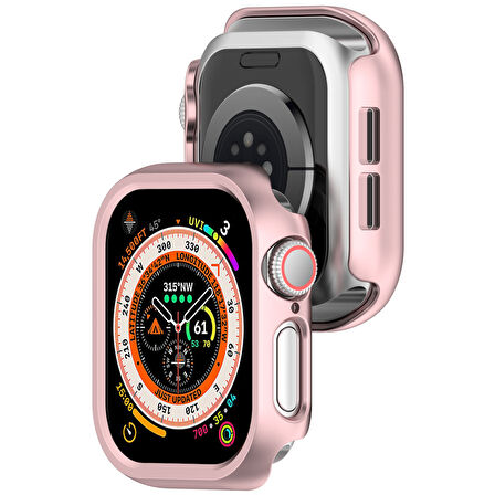 Apple Watch 10. Nesil 42mm Uyumlu Rubber Sert Plastik Koruma Kasa Kılıfı