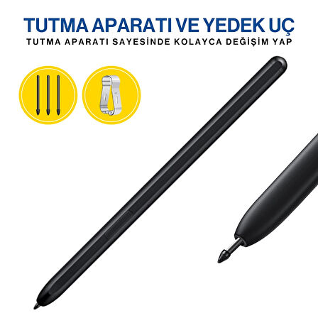 Samsung Galaxy Z Flip 4 Uyumlu S Pen Dokunmatik Stylus Kalem ve Yedek Uç