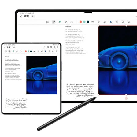 Samsung Galaxy Tab S9/S9 Plus/S9 Ultra Uyumlu S Pen Dokunmatik Stylus Kalem ve Yedek Uç