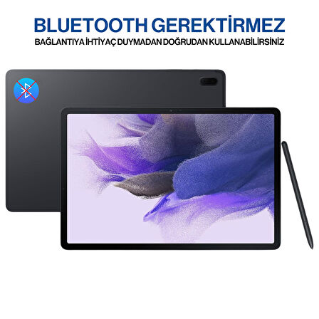 Samsung Galaxy Tab S7 FE SM-T730 T733 SM-T736B Uyumlu S Pen Dokunmatik Stylus Kalem ve Yedek Uç
