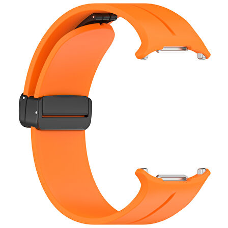 Samsung Galaxy Watch 7 Ultra 47mm Uyumlu Manyetik Mıknatıslı Band Silikon Kordon Kayış