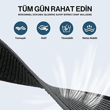 Huawei Watch Fit 3 Uyumlu Woven Örgü Naylon Kordon