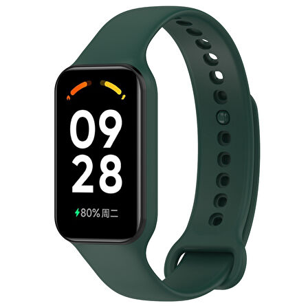 Redmi Band 2 Xiaomi Mi band 8 Active Uyumlu Silikon Kordon Kayış