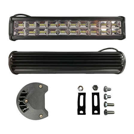 192w 64 Led Quattro Off Road Gündüz Sis Farı Lambası 29cm 12V