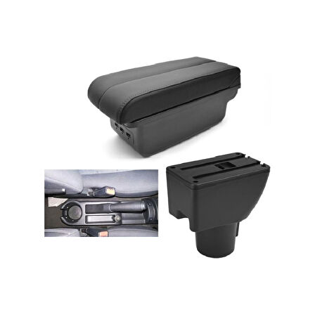 Hyundai Getz ile Uyumlu 2005-2008 Delmesiz Vidasız Kol Dayama Kolçak