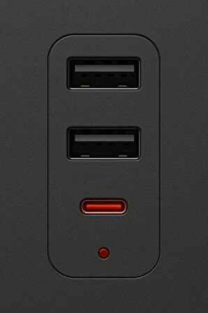 Techmaster 2 Usb + Type-C Akım ve Çocuk Korumalı 3lü Kare Priz 2mt