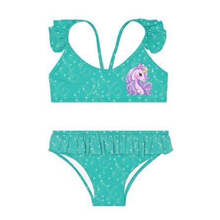 SlipStop Bellissima Bikini Yeşil Çocuk Bikini
