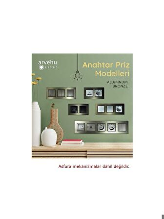 Asfir Schneider Asfora Serisi Alüminyum Bronz Tekli Çerçeve ALG101-71 Modeli