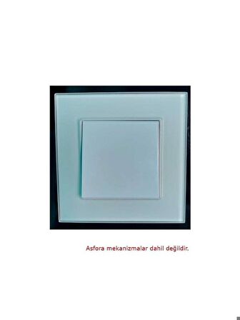 Asfir Schneider Asfora SerisiPleksiglas Mat Beyaz Tekli Çerçeve APG601-21 Modeli
