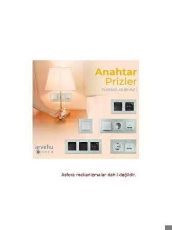 Asfir Schneider Asfora SerisiPleksiglas Mat Beyaz Dikey Üçlü Çerçeve APG613-21 Modeli