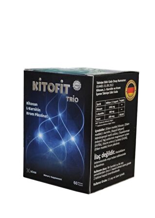 Kitofit Trio (Kitosan, L-Karnitin, Krom Pikolinat) 60 Kapsül