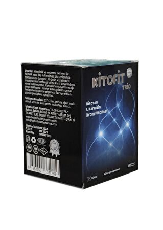 Kitofit Trio (Kitosan, L-Karnitin, Krom Pikolinat) 60 Kapsül