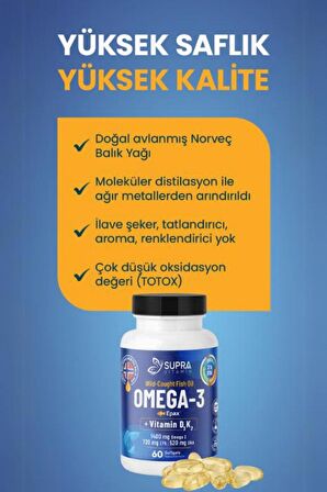 Supra Omega-3 + Vitamin D3 & K2