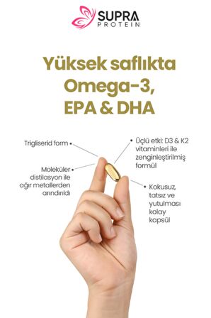 Supra Omega-3 + Vitamin D3 & K2