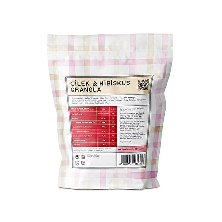 Çilek&Hibiskus Granola 360g