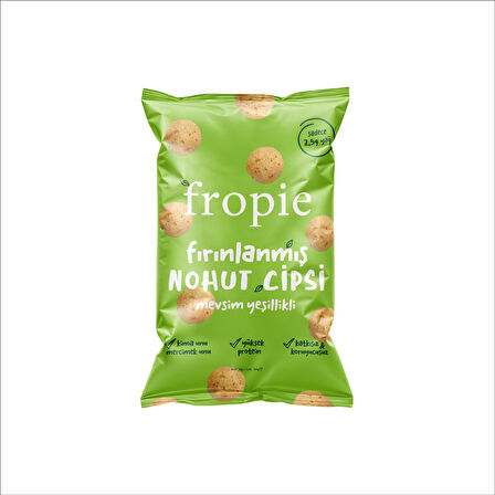 Fropie Fırınlanmış Nohut Cipsi Mevsim Yeşillikli