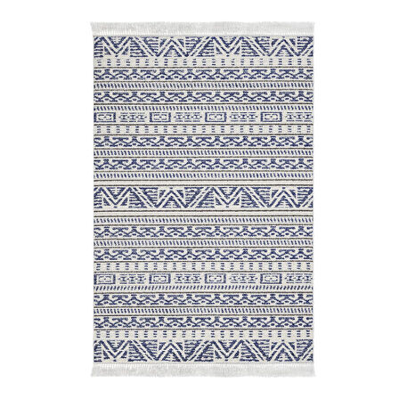 Dekoreko Kaymaz Taban Djt Banyo Halısı Yıldız Deri Saçaklı İskandinav F5082